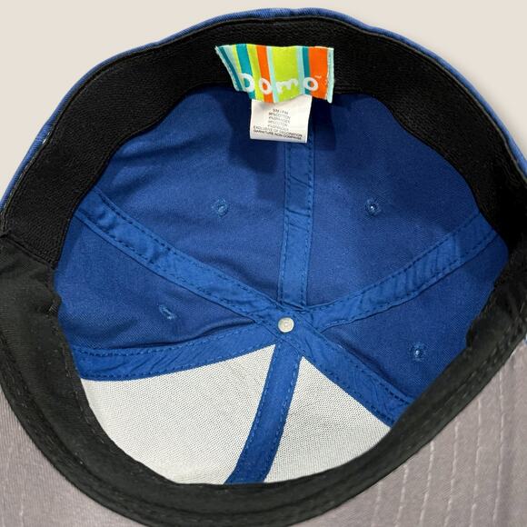 Domo Kun Baseball Cap Hat Flex Fit Men Blend Size S/M P/M Blue Gray Cotton Blend - Picture 6 of 11